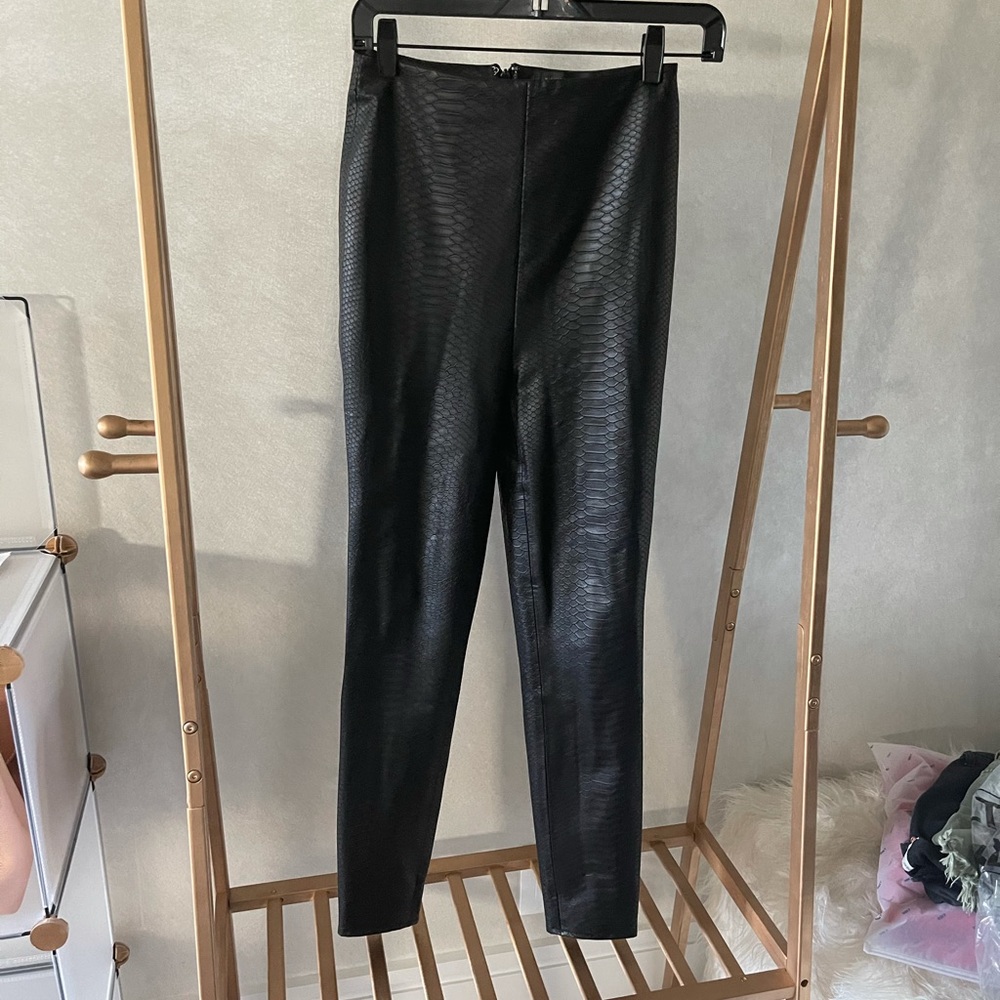 Faux leather pants- Michael Costello x Revolve